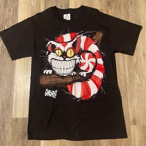 Alice in Wonderland Vintage 90s Andazia Cheshire Cat Single Stitch T-Shirt Med